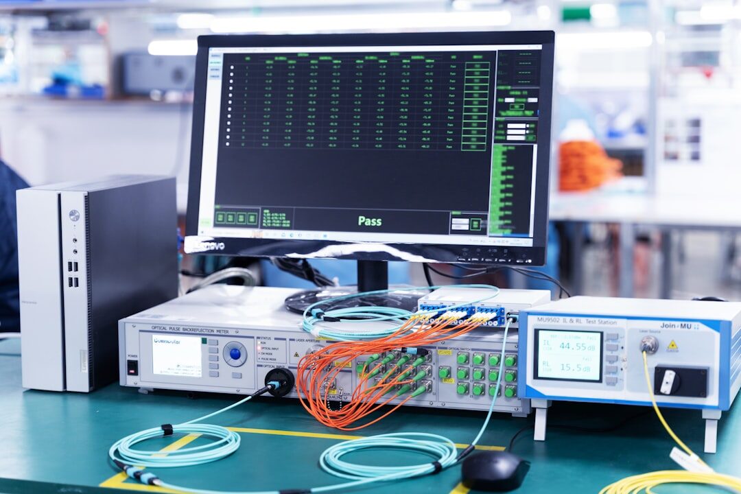 data center with servers