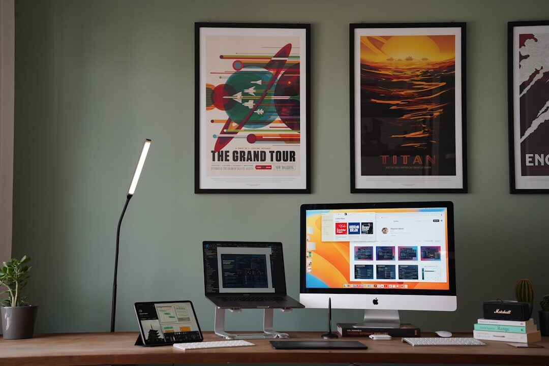 data scientist working on desktop