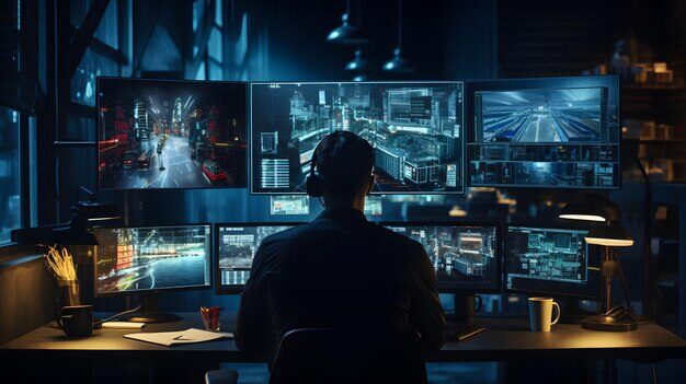developer using Intel Ultra 9 workstation