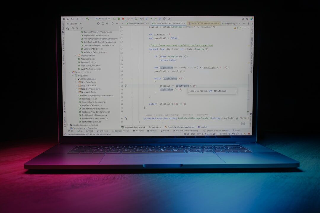 developer working on ai project