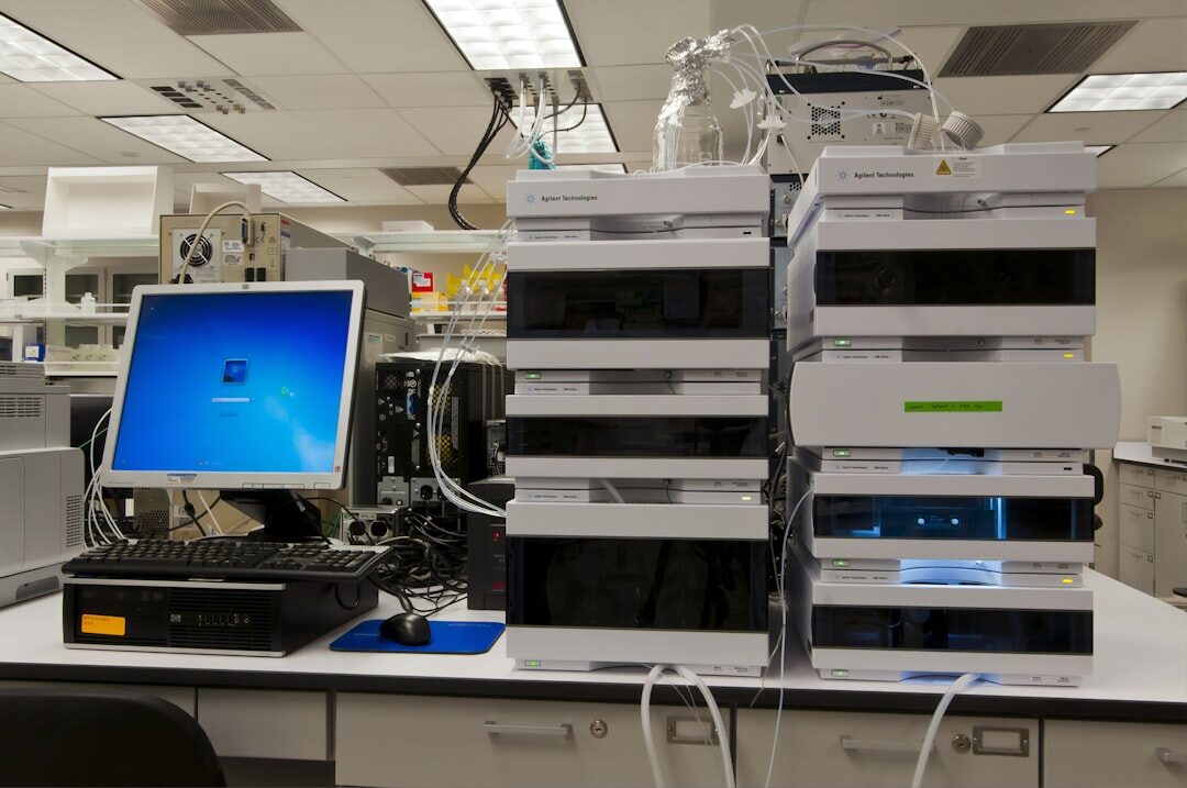 Intel Ultra 9 workstation in a lab