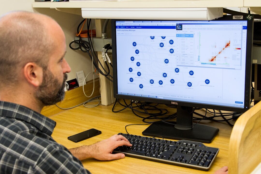 researcher using Intel Ultra 9