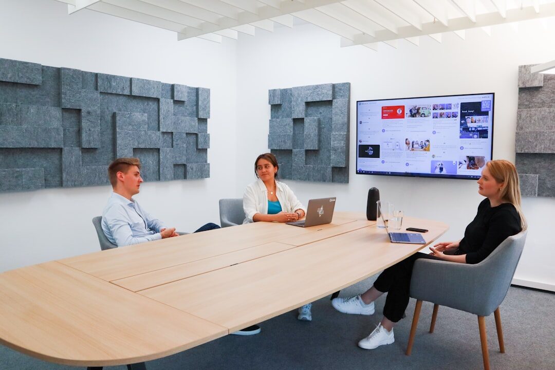 team collaborating on AI project