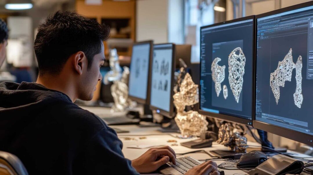 AI developer using Intel Ultra 9 workstation